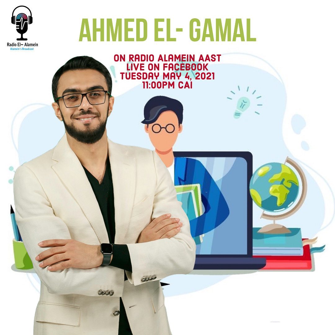 Announcing an episode with Ahmed El-Gammal on Radio El Alamein