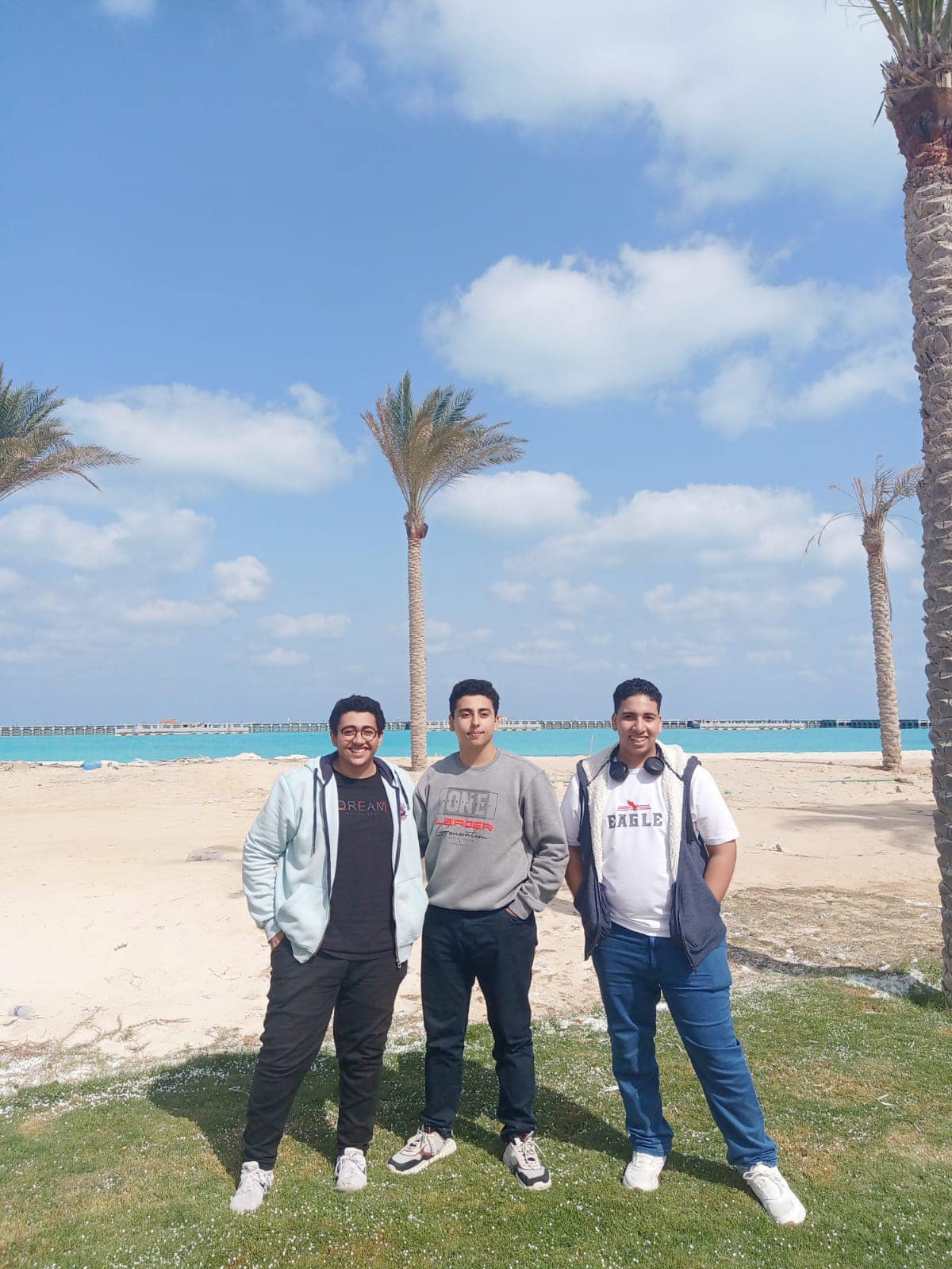 An entertaining visit for some new students to the new city of El Alamein