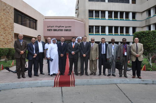 Visit of Sheikh / Yousef Abdullah Al-Sabah Al-Nasser Al-Sabah - Chairman of the Kuwait Ports Authority for P T I