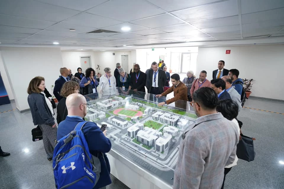 A delegation from one of the top American universities visits the branch of the academy in Alamein2