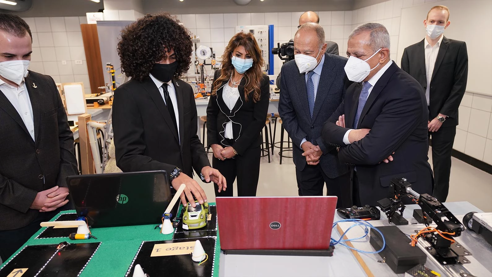 The Arab Academy at the Smart Village branch received His Excellency the Secretary General, Mr. Ahmed Aboul Gheit4