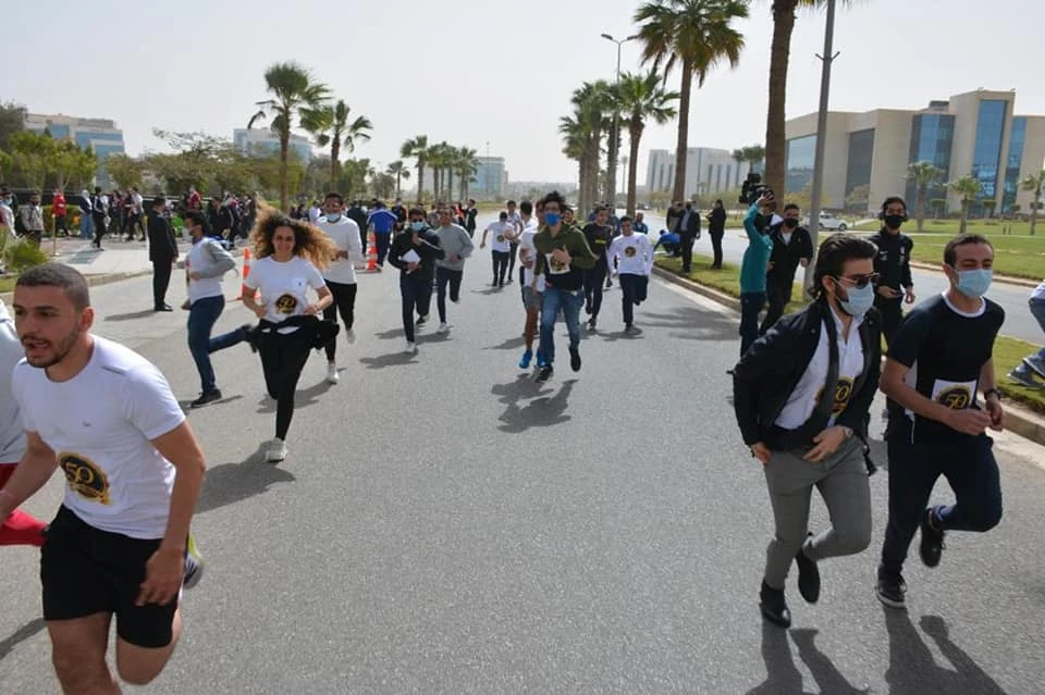 President of the Academy Participates in the Launch of the Academy Marathon at the Smart Village Branch3