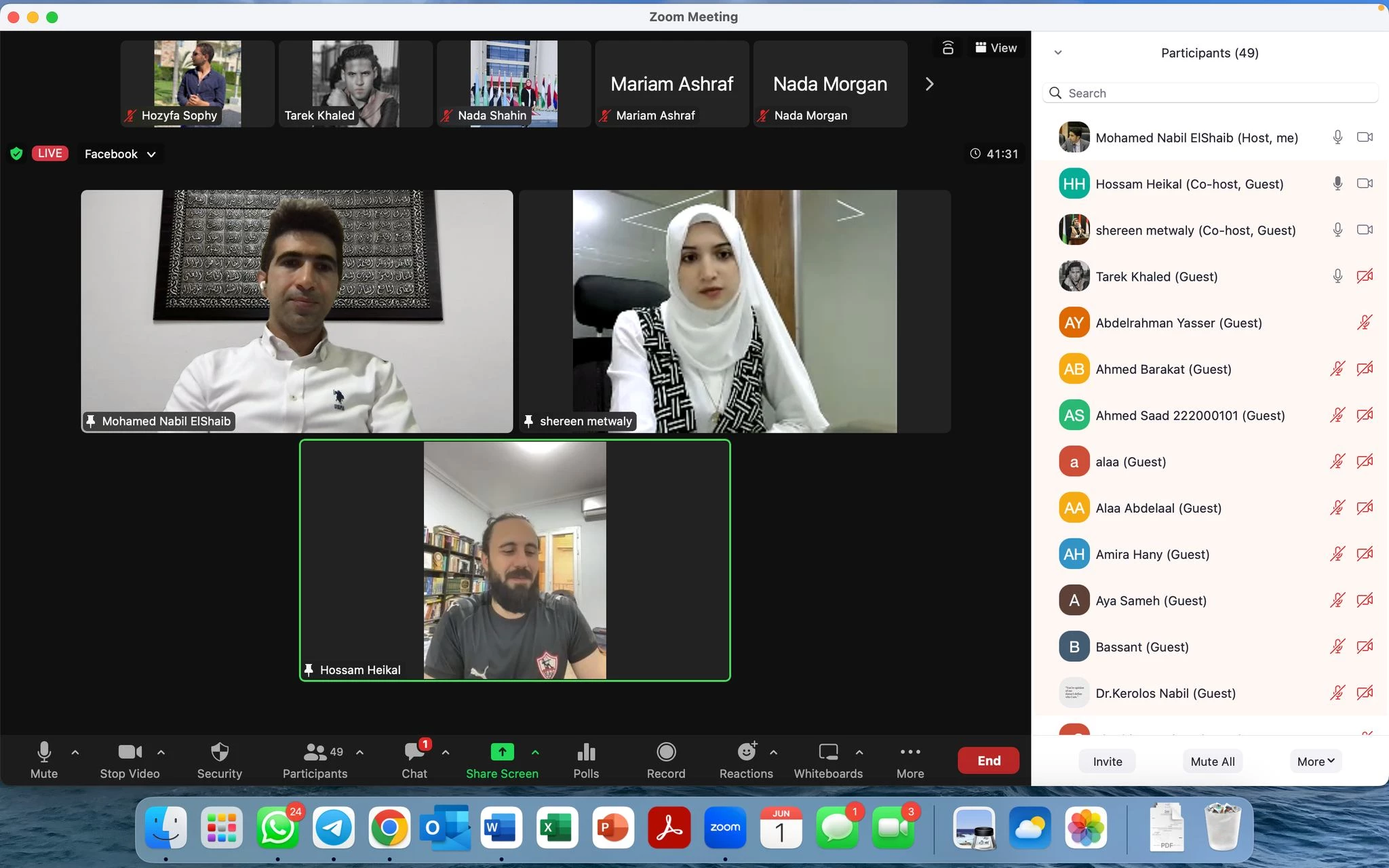 Open online session with Mr. Hussam Haikal.2