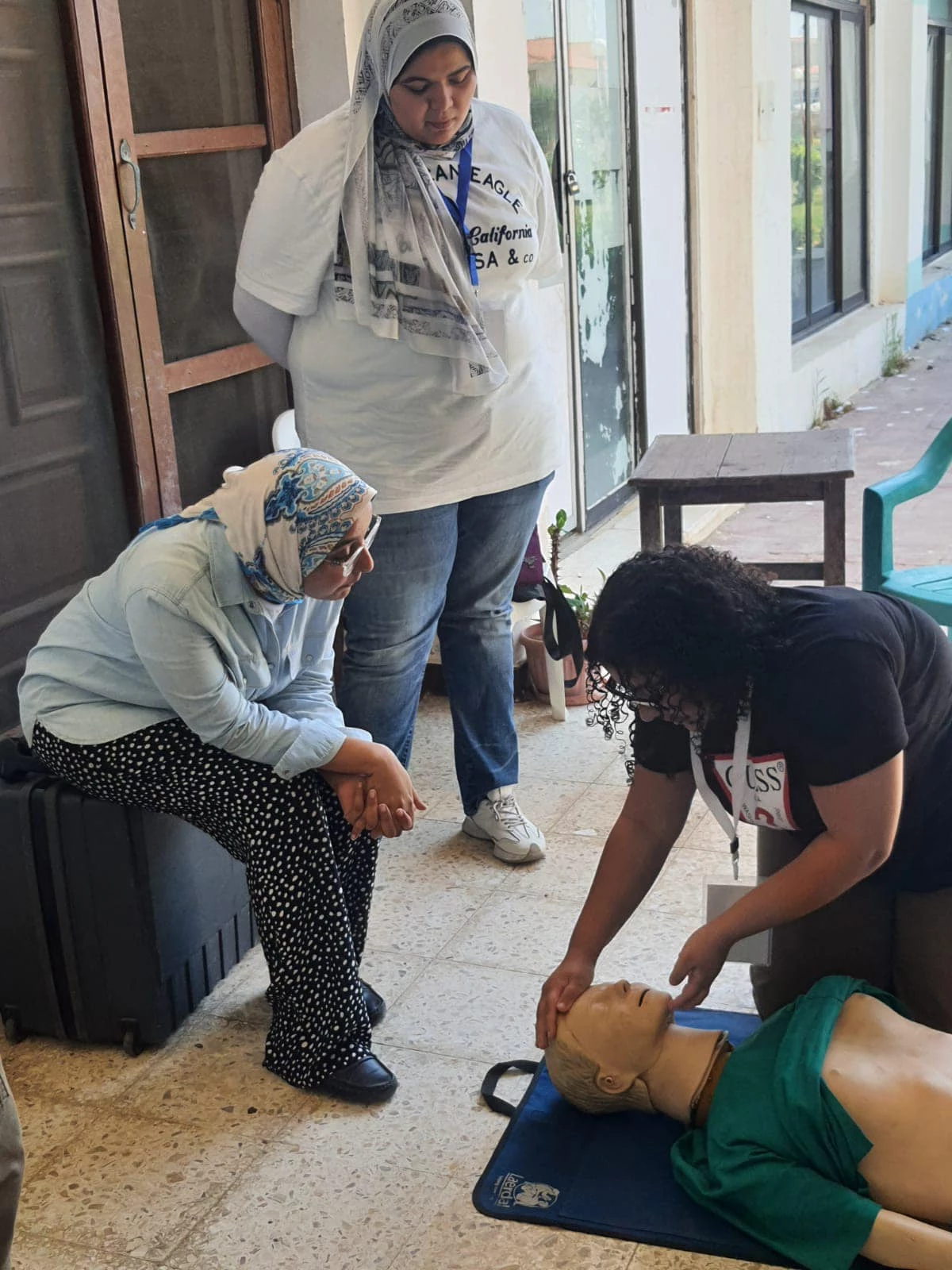 The second group of medicine students trained in first aid.3