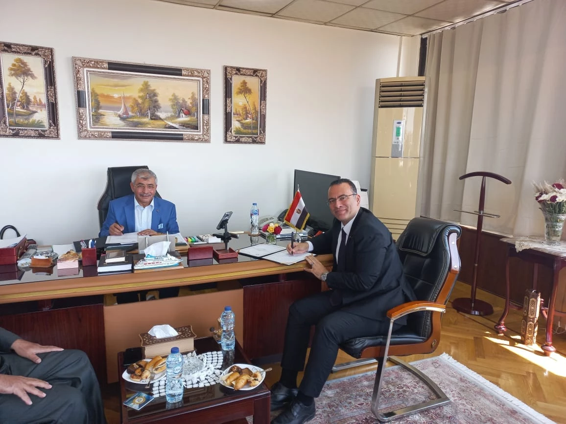 Dean of Port Training Institute visit  Port Said Container and Cargo Handling Company and signing a mutual cooperation protocol2