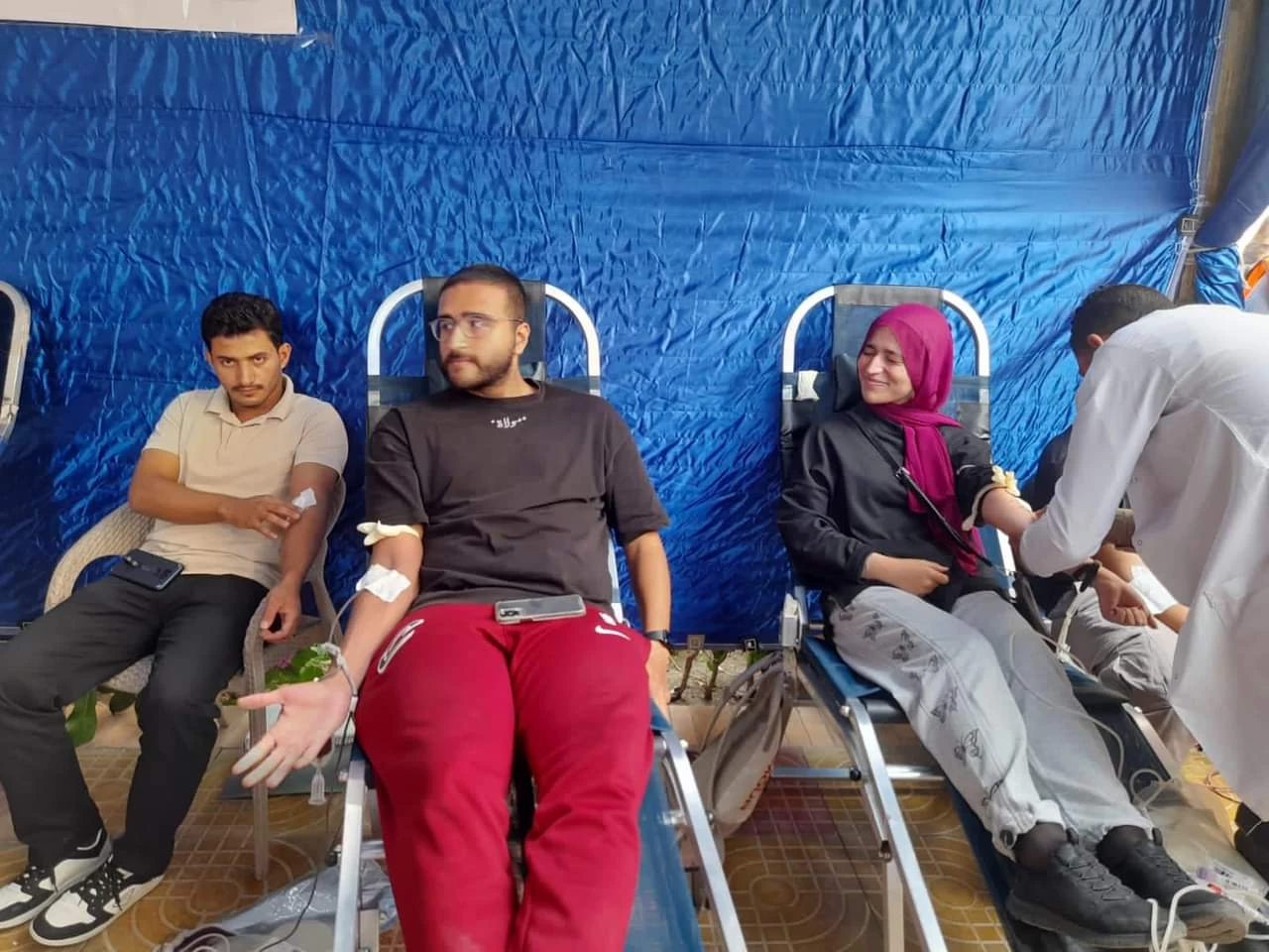 The Department of Cultural and Social Activity in Miami organized a blood donation campaign in support of our brothers in Gaza for three days on: 10/30/202310