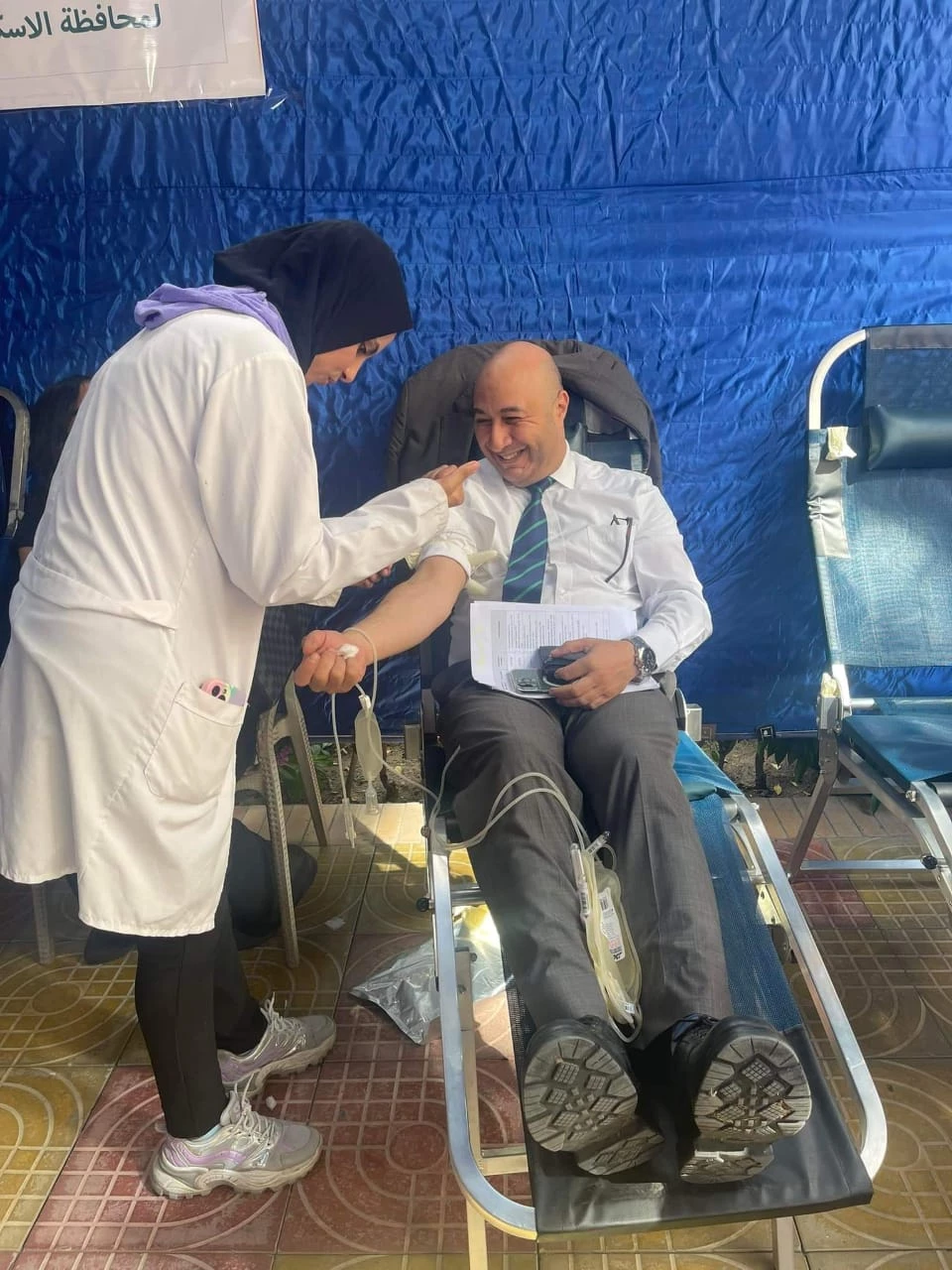 The Department of Cultural and Social Activity in Miami organized a blood donation campaign in support of our brothers in Gaza for three days on: 10/30/20234