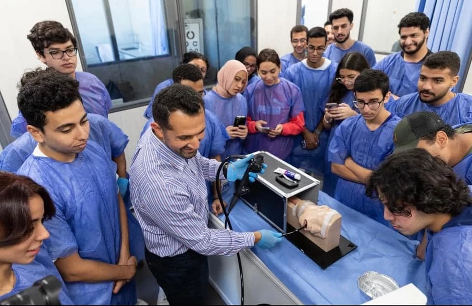 Faculty of Medicine at the Arab Academy Hosts Successful Workshop on Gastrointestinal Endoscopy at its Simulation Center13