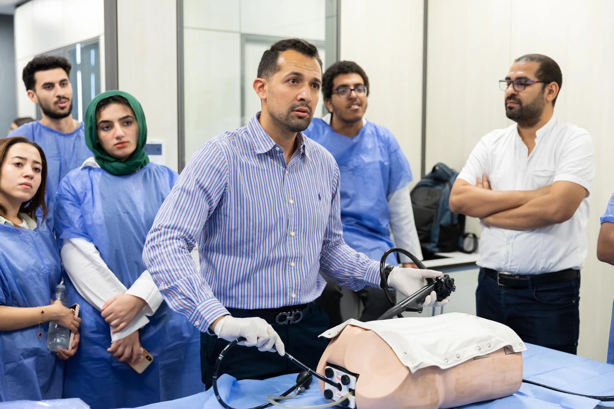 Faculty of Medicine at the Arab Academy Hosts Successful Workshop on Gastrointestinal Endoscopy at its Simulation Center3