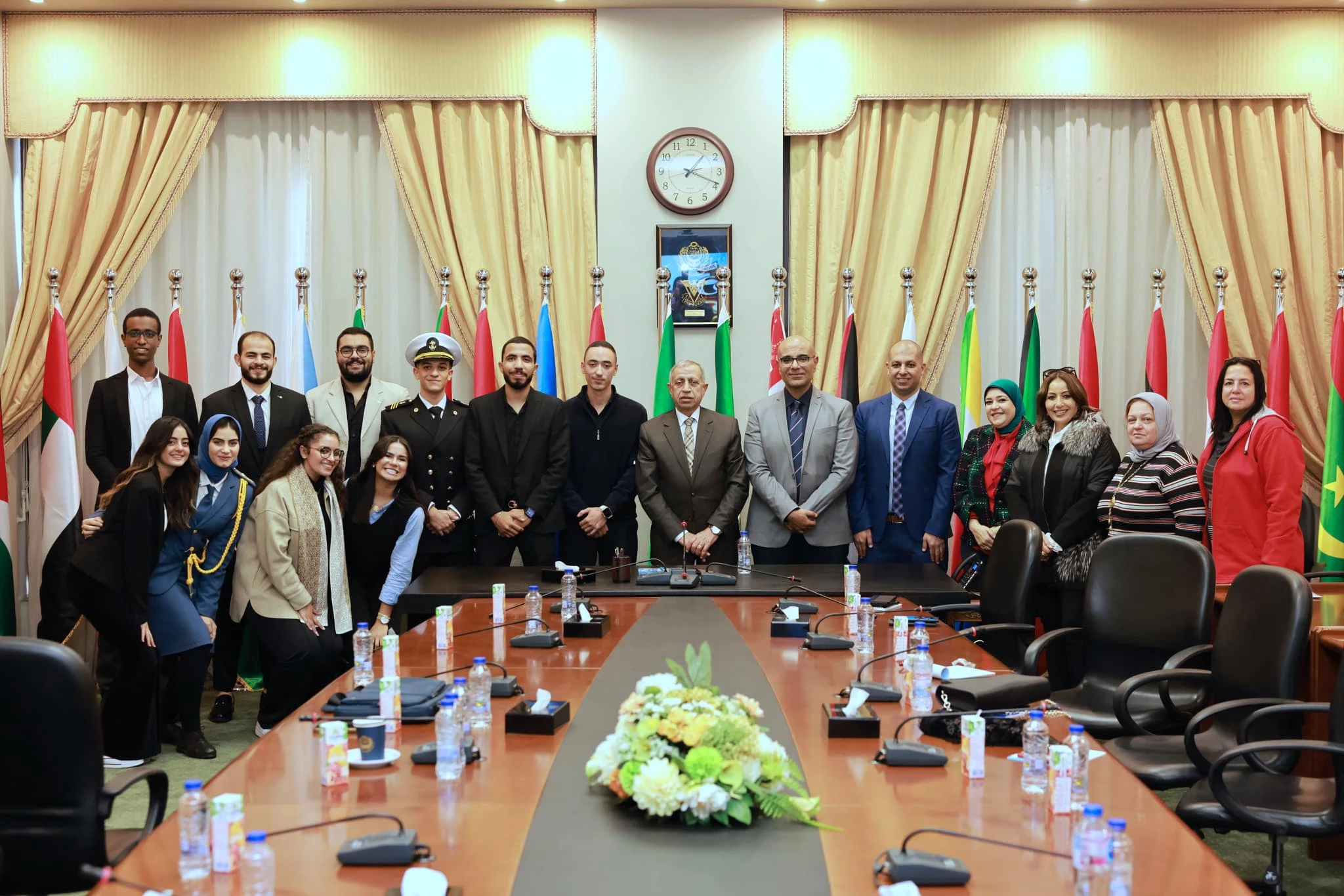 His Excellency Professor Dr., President of the Academy, held a meeting with the students of the student union councils of all colleges in the presence of Professor Dr. Dean of Student Affairs, Professor Dr. Assistant Dean of Student Affairs, and Head of the Student Investigations Department in Babi Qir and Miami on 12/26/2023.14