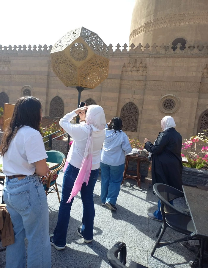 The Department of Cultural and Social Activity in Babi Qir in Alexandria organized a scientific trip for students of the Department of Architecture and Environmental Design at the Faculty of Engineering and Technology to visit the ancient Egypt area and Mosque Square to learn about the architecture of buildings and mosques in certain historical eras on: 2/3/20243