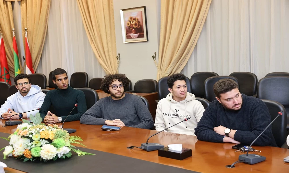His Excellency Professor Dr. Ismail Abdel Ghaffar Ismail Farag, President of the Arab Academy for Science, Technology and Maritime Transport, met with the student team with the design that will participate in the Formula Student 2024 championship in Italy and the United Kingdom, under the supervision of Professor Dr. Muhammad Abu Al-Azm, Dean of Student Affairs.4