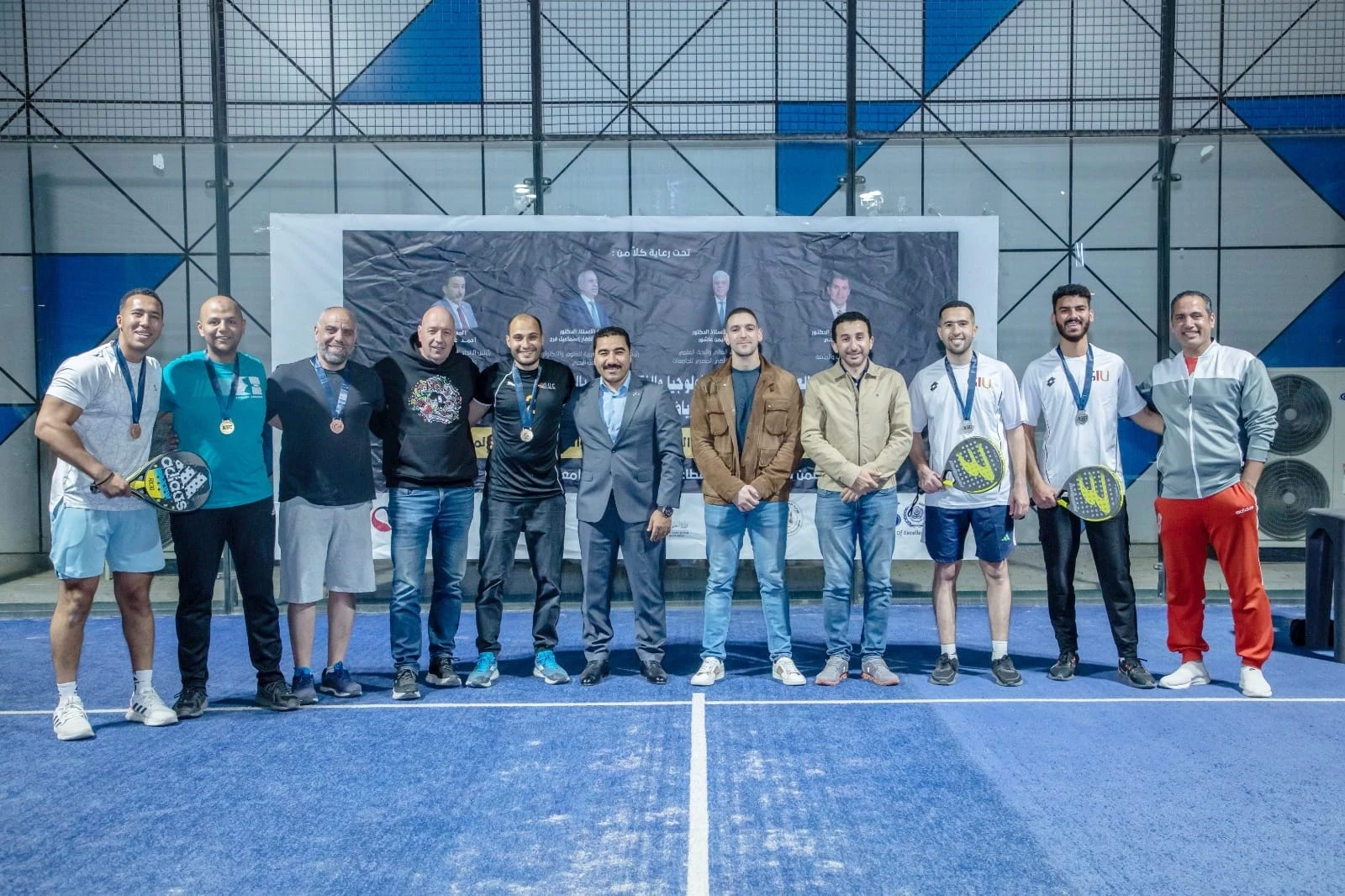 The Arab Academy organizes the first sports championship for employees of Egyptian private universities in Padel sports