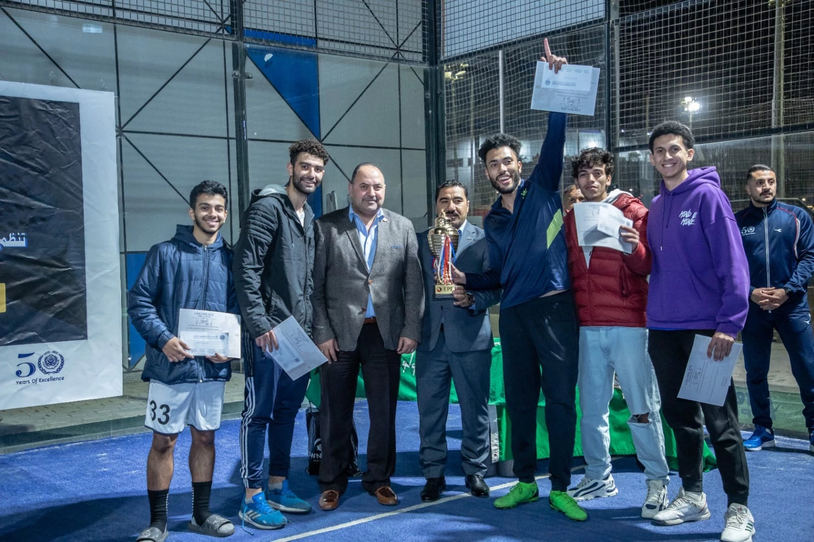 The Faculty of engineering Heliopolis branch is crowned with the Ramadan football pentathlon tournament for Cairo branches4