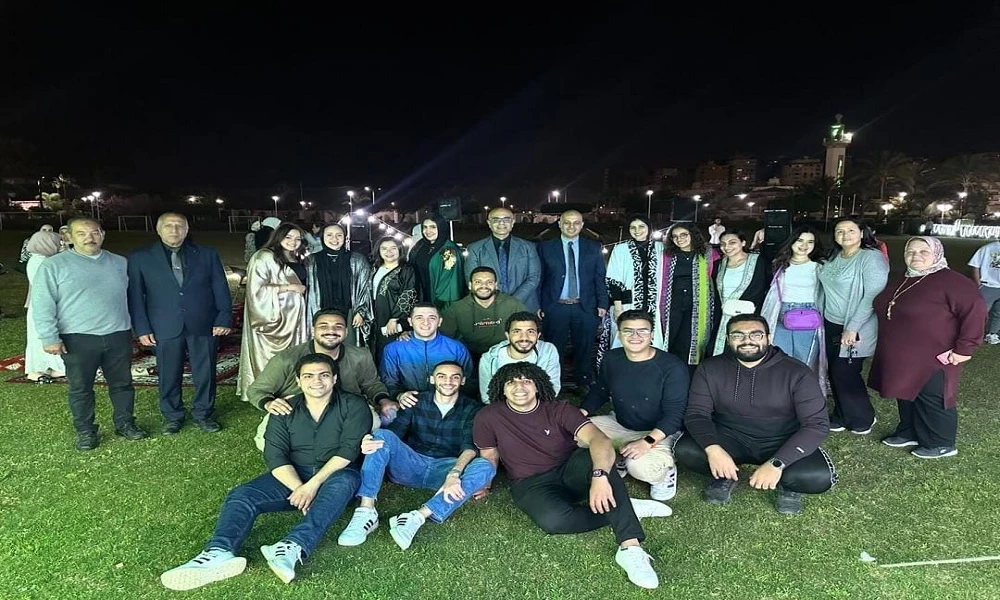 The Department of Cultural and Social Activity in Abu Qir organized a group breakfast for students during the holy month of Ramadan on the green fields on: 4/2/20237