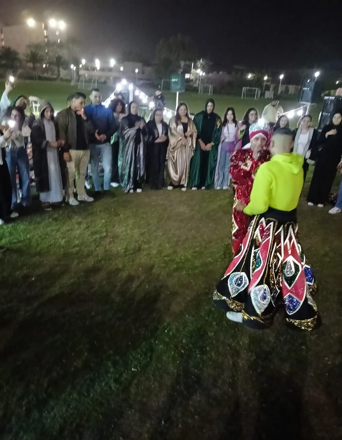 The Department of Cultural and Social Activity in Abu Qir organized a group breakfast for students during the holy month of Ramadan on the green fields on: 4/2/20235