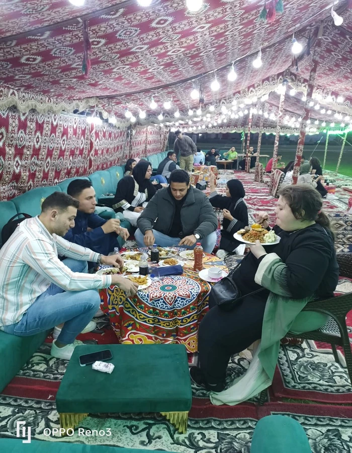 The Department of Cultural and Social Activity in Abu Qir organized a group breakfast for students during the holy month of Ramadan on the green fields on: 4/2/20233