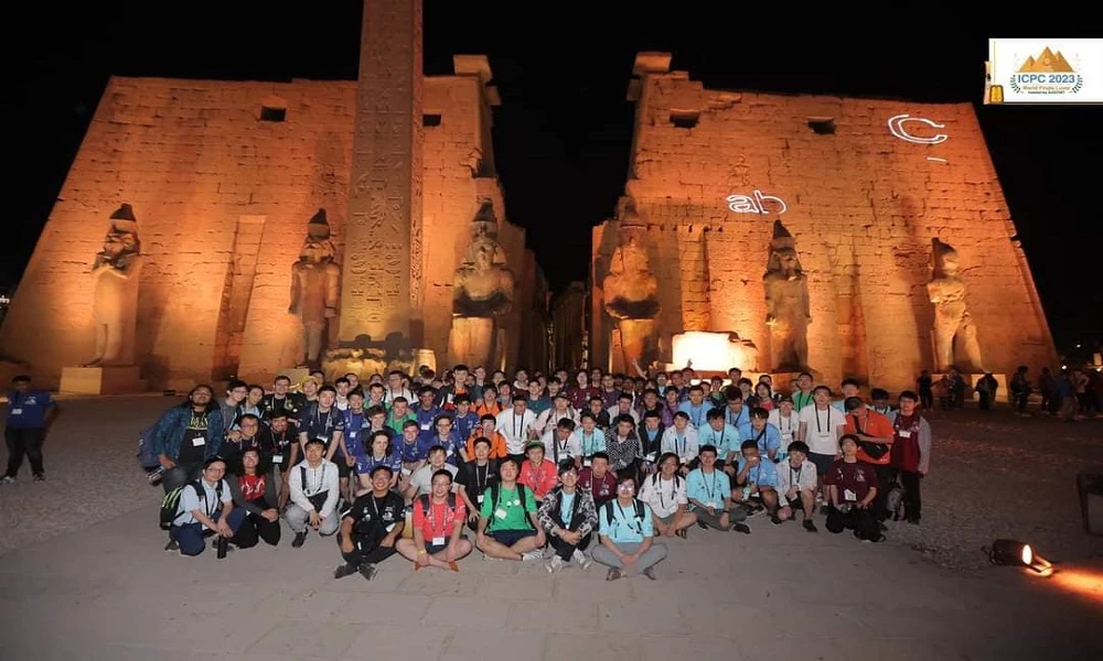 The Arab Academy for Science, Technology and Maritime Transport organized the ICPC 2023 competition at Luxor Temple under the patronage of His Excellency President Abdel Fattah El-Sisi - President of the Arab Republic of Egypt, and His Excellency Professor Dr. President of the Arab Academy for Science, Technology and Maritime Transport, with the participation of the Academy’s students from April 14 to 19, 2024.7