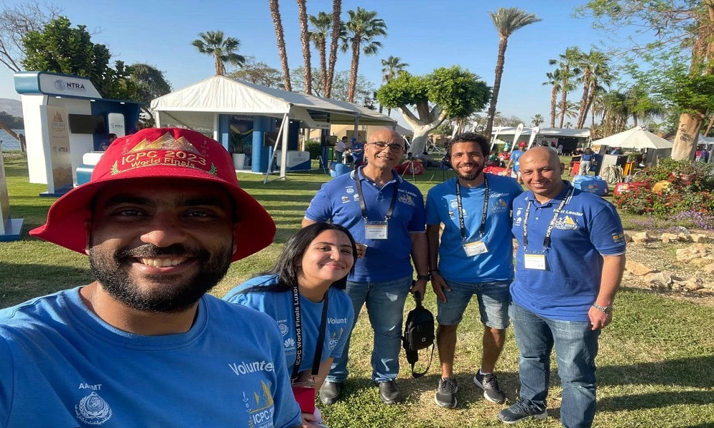 The Arab Academy for Science, Technology and Maritime Transport organized the ICPC 2023 competition at Luxor Temple under the patronage of His Excellency President Abdel Fattah El-Sisi - President of the Arab Republic of Egypt, and His Excellency Professor Dr. President of the Arab Academy for Science, Technology and Maritime Transport, with the participation of the Academy’s students from April 14 to 19, 2024.7