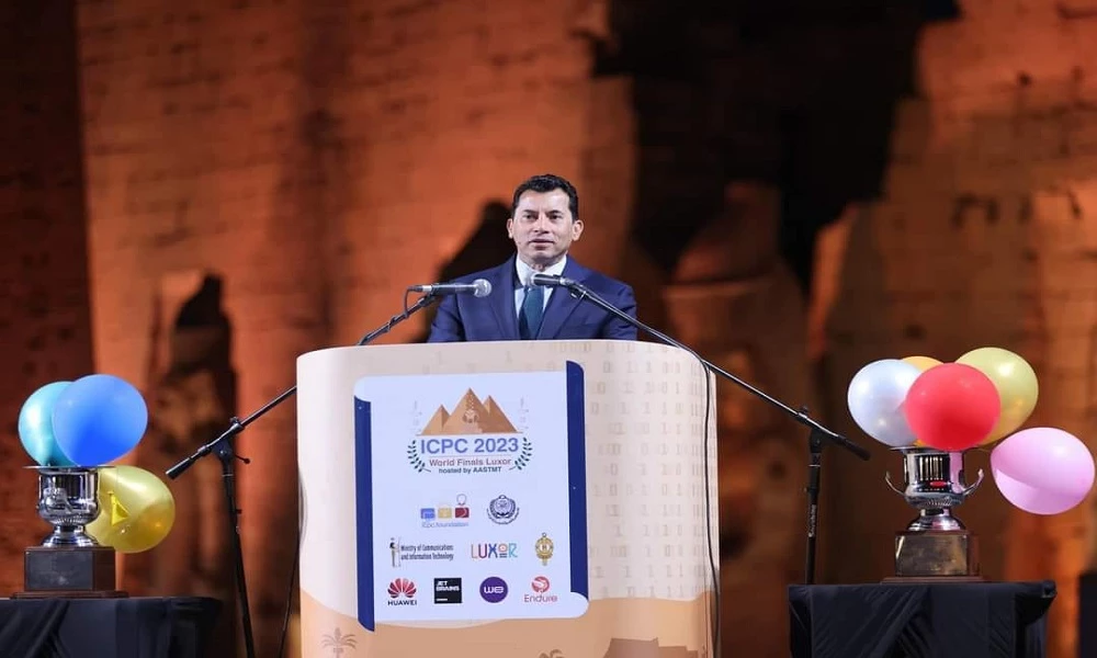 The Arab Academy for Science, Technology and Maritime Transport organized the ICPC 2023 competition at Luxor Temple under the patronage of His Excellency President Abdel Fattah El-Sisi - President of the Arab Republic of Egypt, and His Excellency Professor Dr. President of the Arab Academy for Science, Technology and Maritime Transport, with the participation of the Academy’s students from April 14 to 19, 2024.7