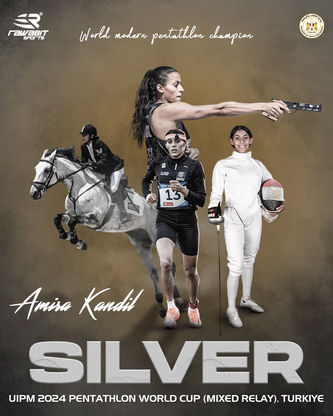 Our world champion Amira Kandil bint Academy continues her great brilliance