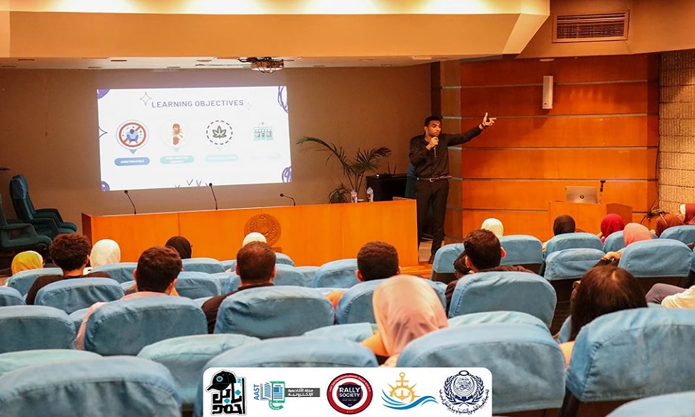 The Department of Cultural and Social Activity in Abu Qir, in cooperation with the Horizon family, organized a session on the Career Stone Event, presented by Dr. Pharmacist Moaz Arif, with the end of the Abuse in Egypt activities on 4/26/2024.3