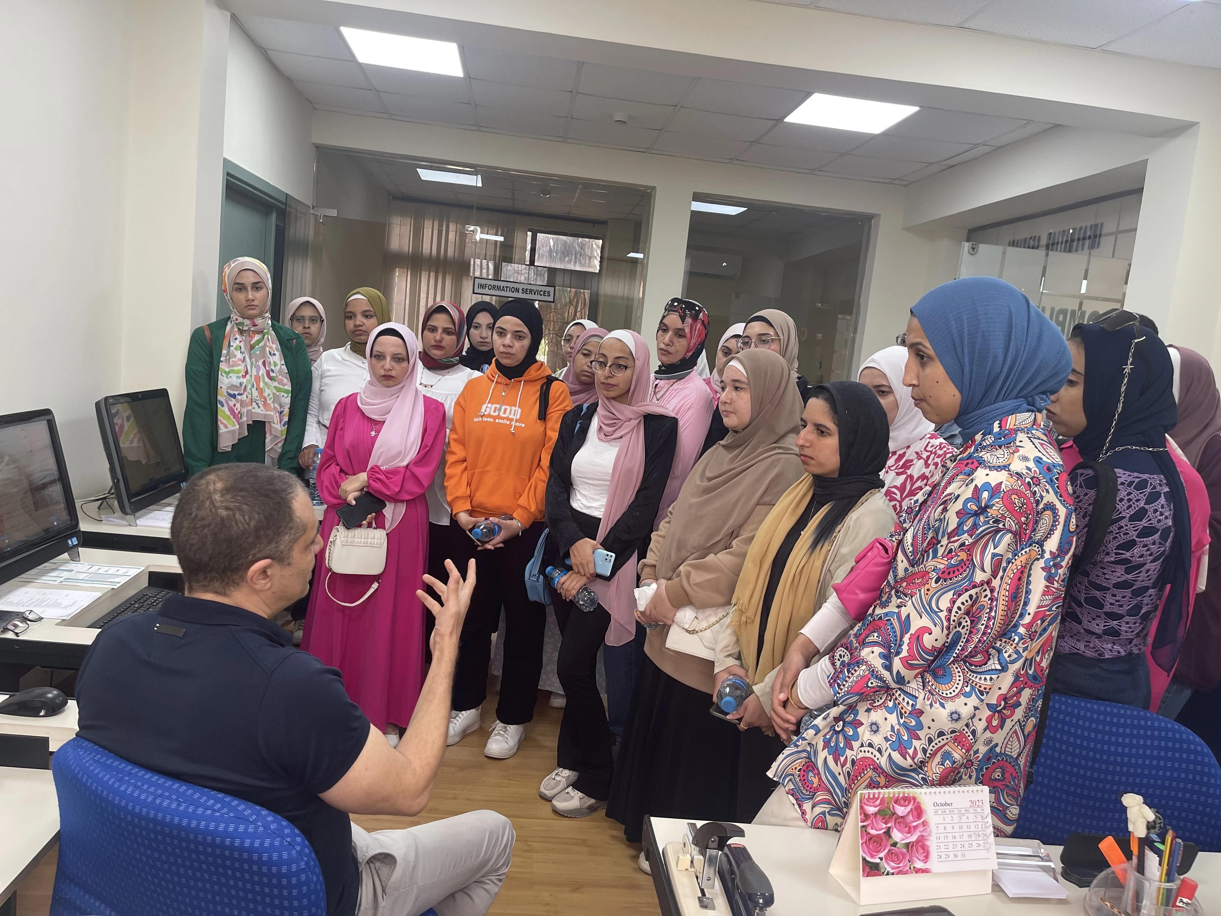 A visit from the Library and Information Department -Faculty of Arts - Alexandria University.3