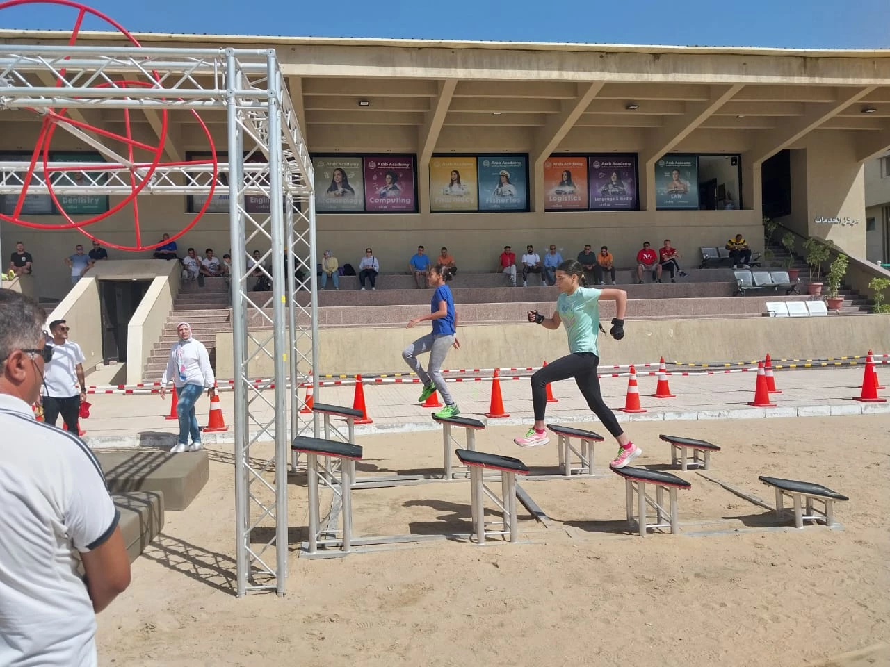 The Academy organized the events of the Modern Pentathlon Championship (Under 17 years of age)at the main branch in Abu Qir4
