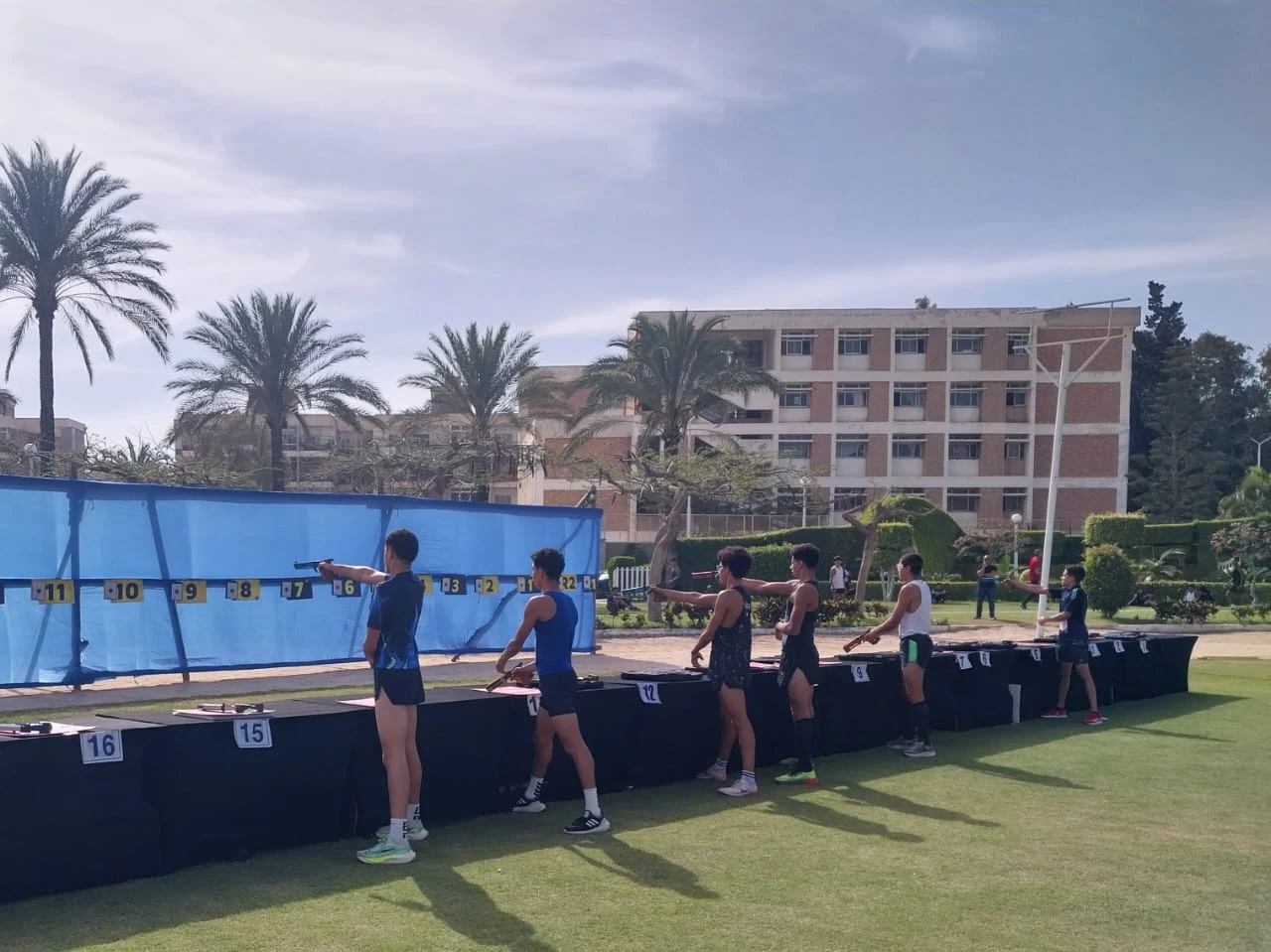 The Academy organized the events of the Modern Pentathlon Championship (Under 17 years of age)at the main branch in Abu Qir