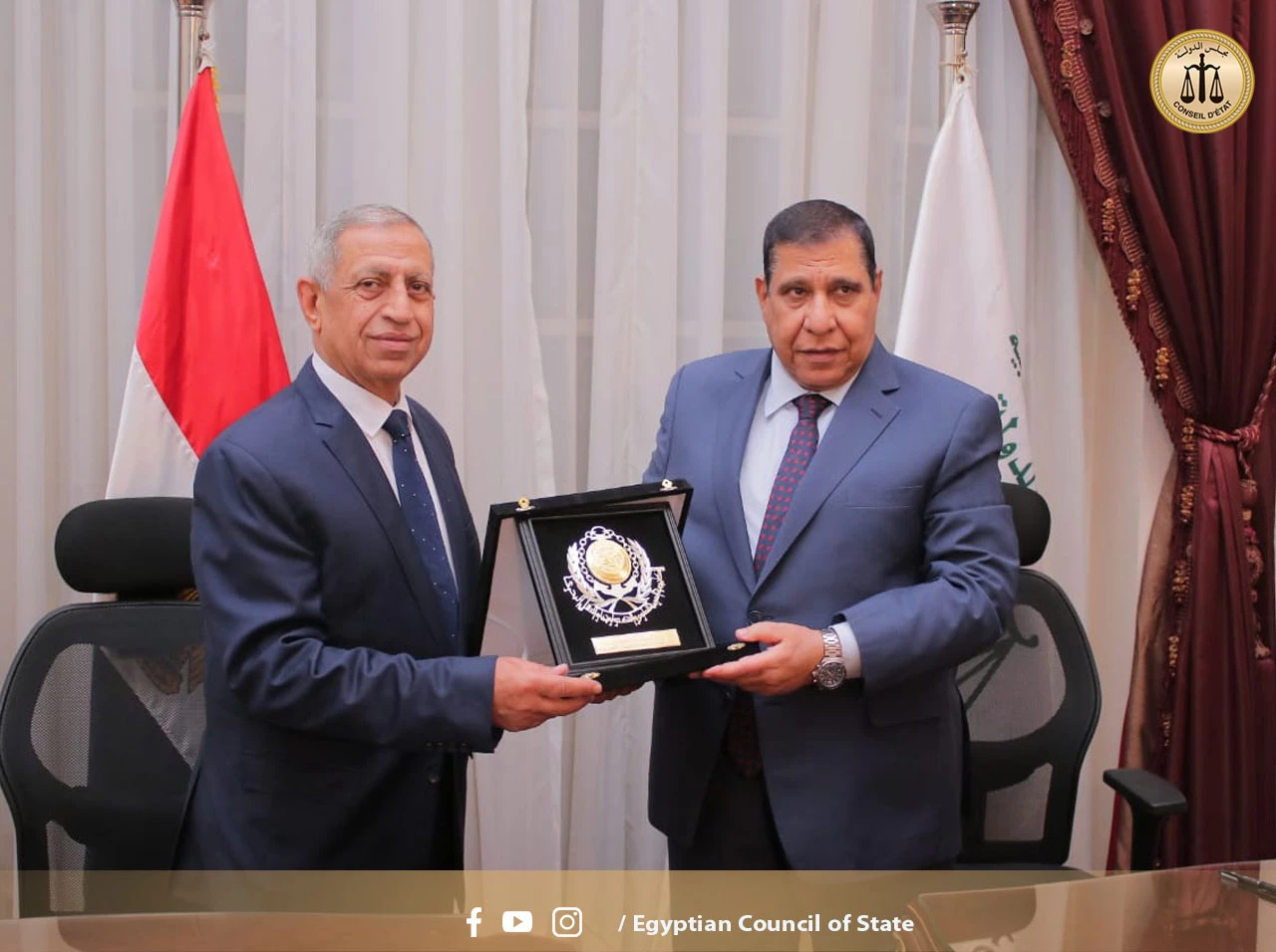 تجديد بروتوكول التعاون بين مجلس الدولة والأكاديمية العربية