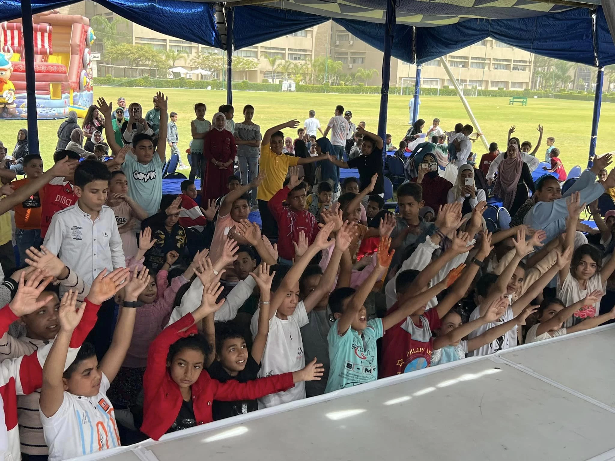 Visiting the children of NGOs and their families and the children of Gaza who are being treated in our dear Egypt ( orphan's day)