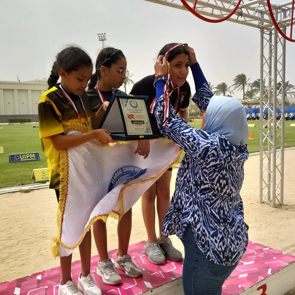 Alexandria Modern Pentathlon Championship events for all ages from 9 to 19 years On 10-5-2024 at the stadiums of the main Academy branch in abukir