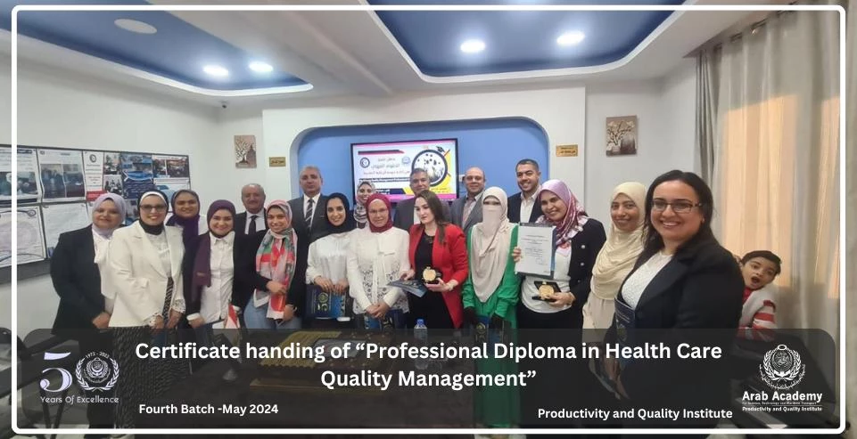 Professional Diploma in Healthcare Quality Management Program Certificates Delivery