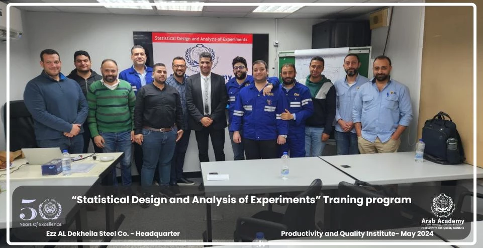 Statistical design and analysis of experiments Course