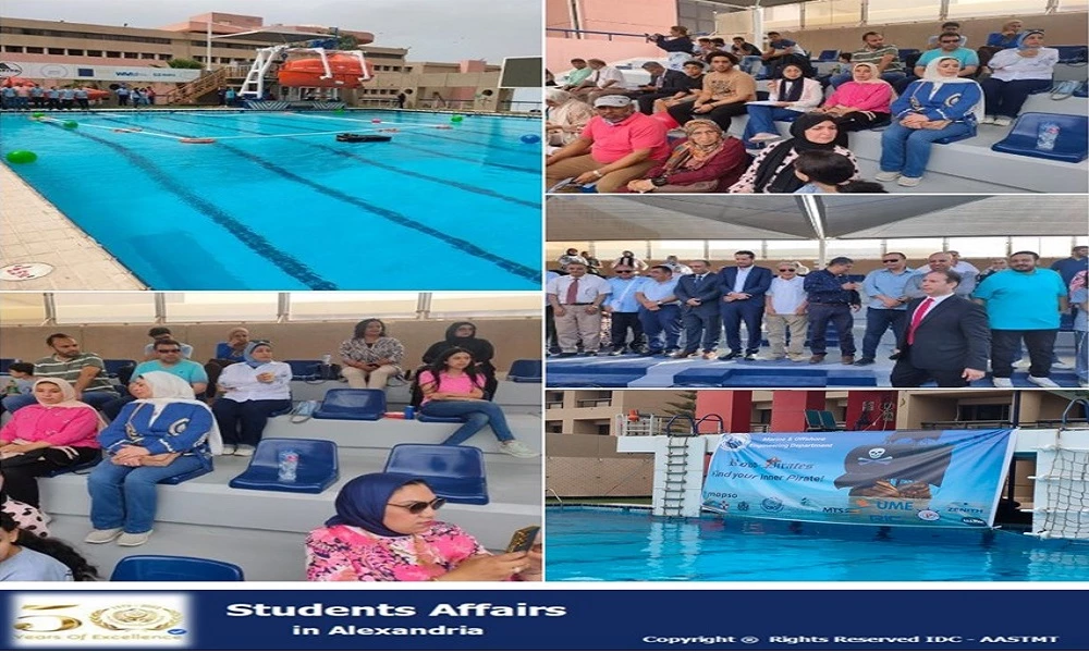 The Deanship of Student Affairs, in cooperation with the College of Engineering and Technology, organized the second edition of the ROBO PIRATES COMPETITION with the participation of (8) teams of students from the Department of Marine and Platform Engineering and Technology and students from other departments in the College of Engineering and Technology on 5/24/2024.9