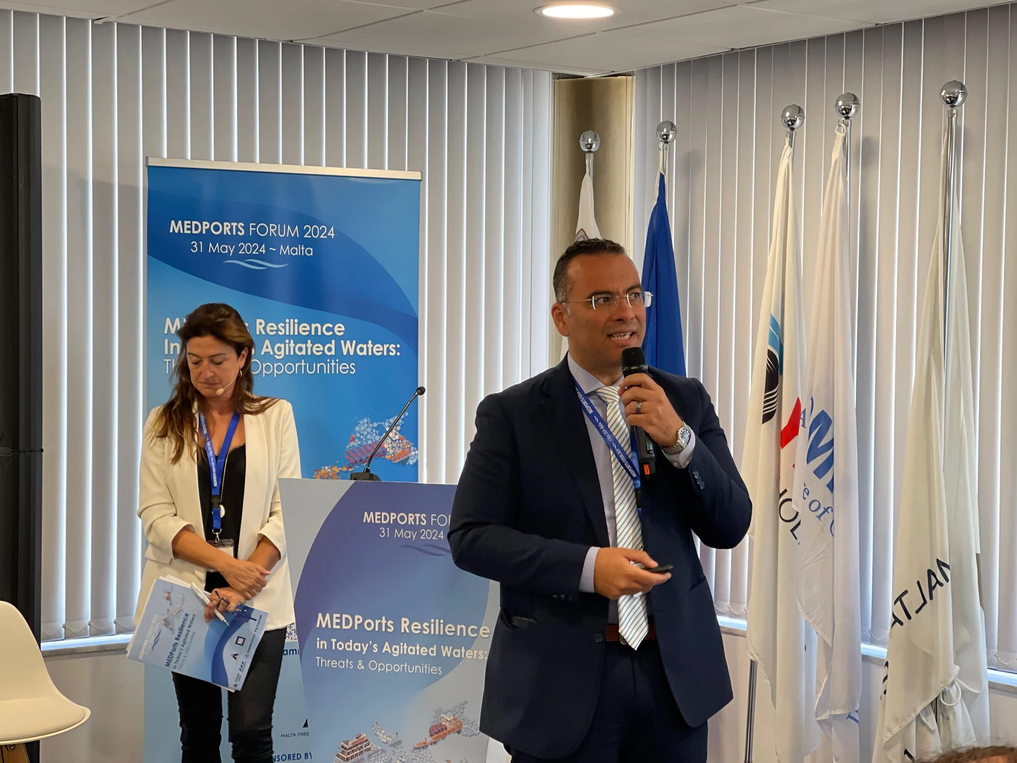 Participation of Prof. Alaa Mahmoud Morsy in the 2024 Annual Forum Organized by the MEDPORTS Association in Collaboration with the Port of Malta3