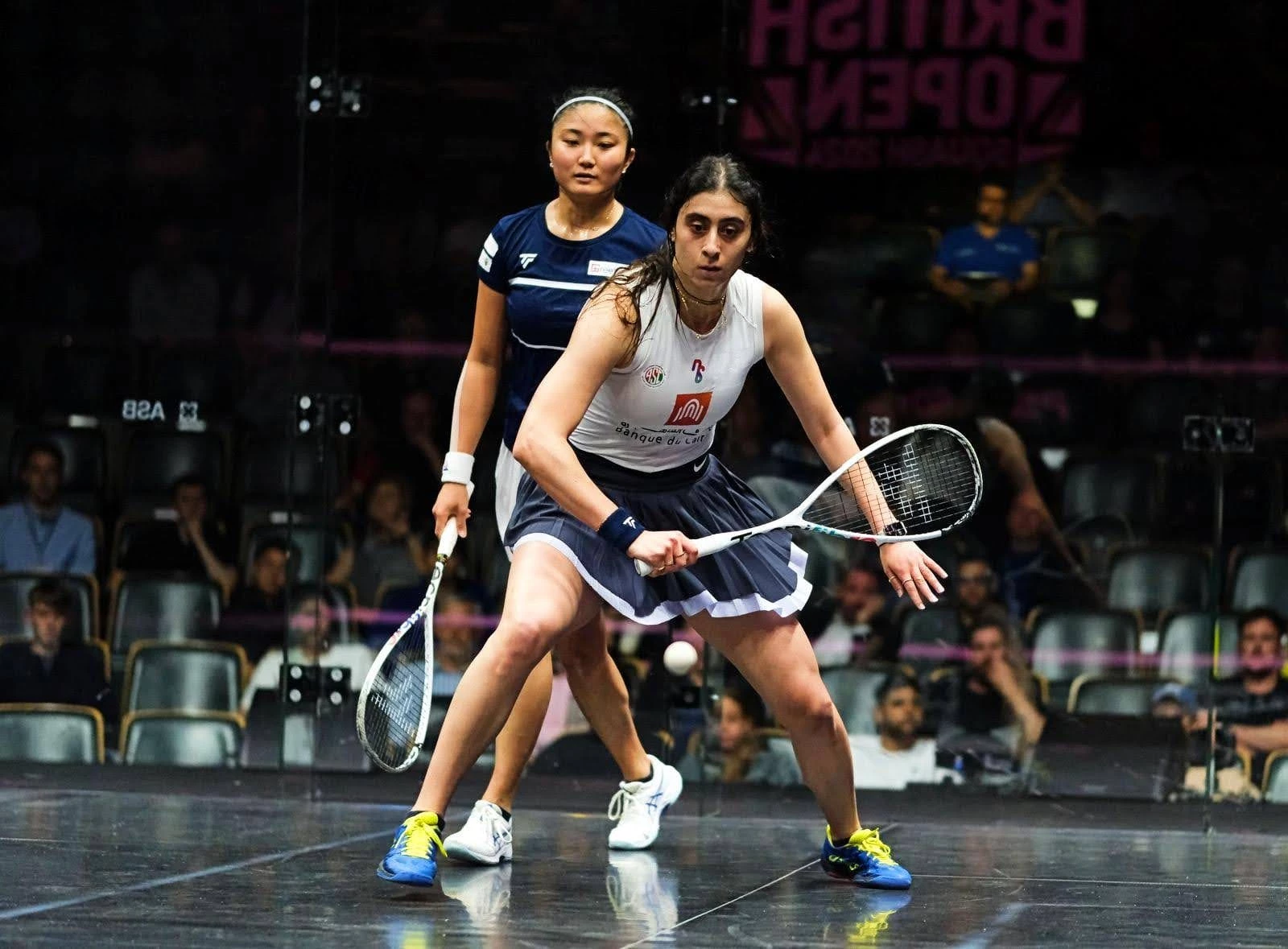 Congratulations, our star Nour El Sherbini, the world's number one, qualifies for the quarterfinals of the 2024 British Open Squash Championship