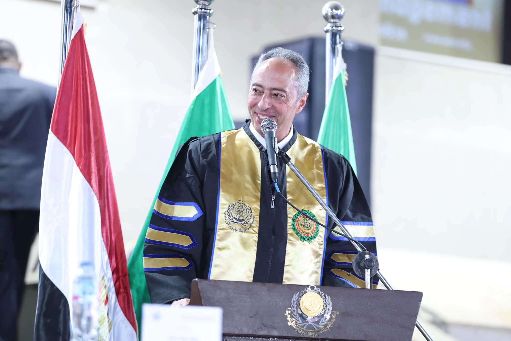 In the presence of the Minister of Youth and the Governor of New Valley The Arab Academy celebrates the graduation of 420 graduates from the Graduate School of Management in Alexandria2