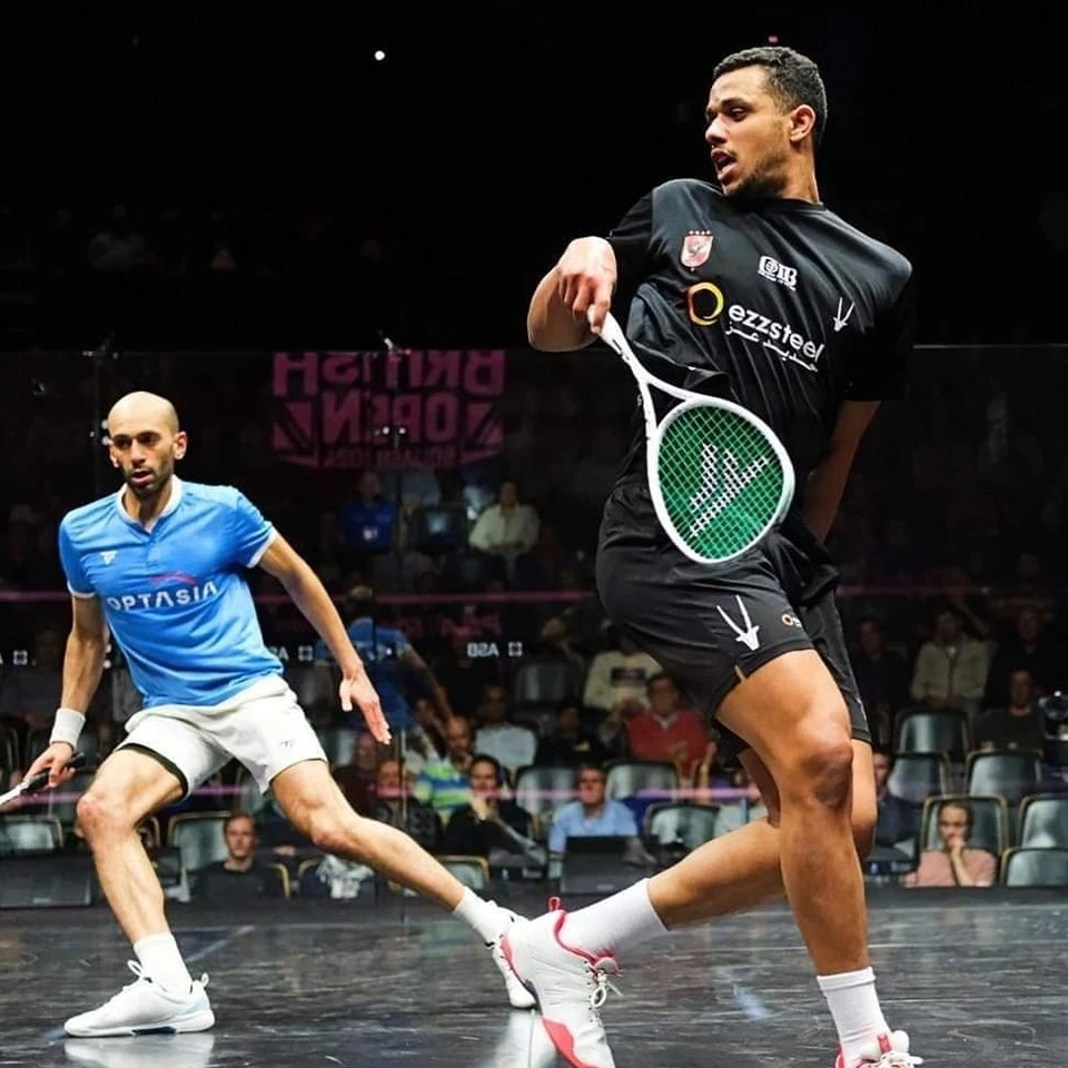 Mustafa Assal beats English National Marwan Al-Shorbagy with a score of 3-0 in 40 minutes and qualifies for the quarterfinals of the British Open, the most prestigious World Squash Championships.