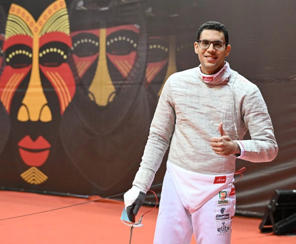 Mohamed Amer wins gold at the African saber championship in Morocco