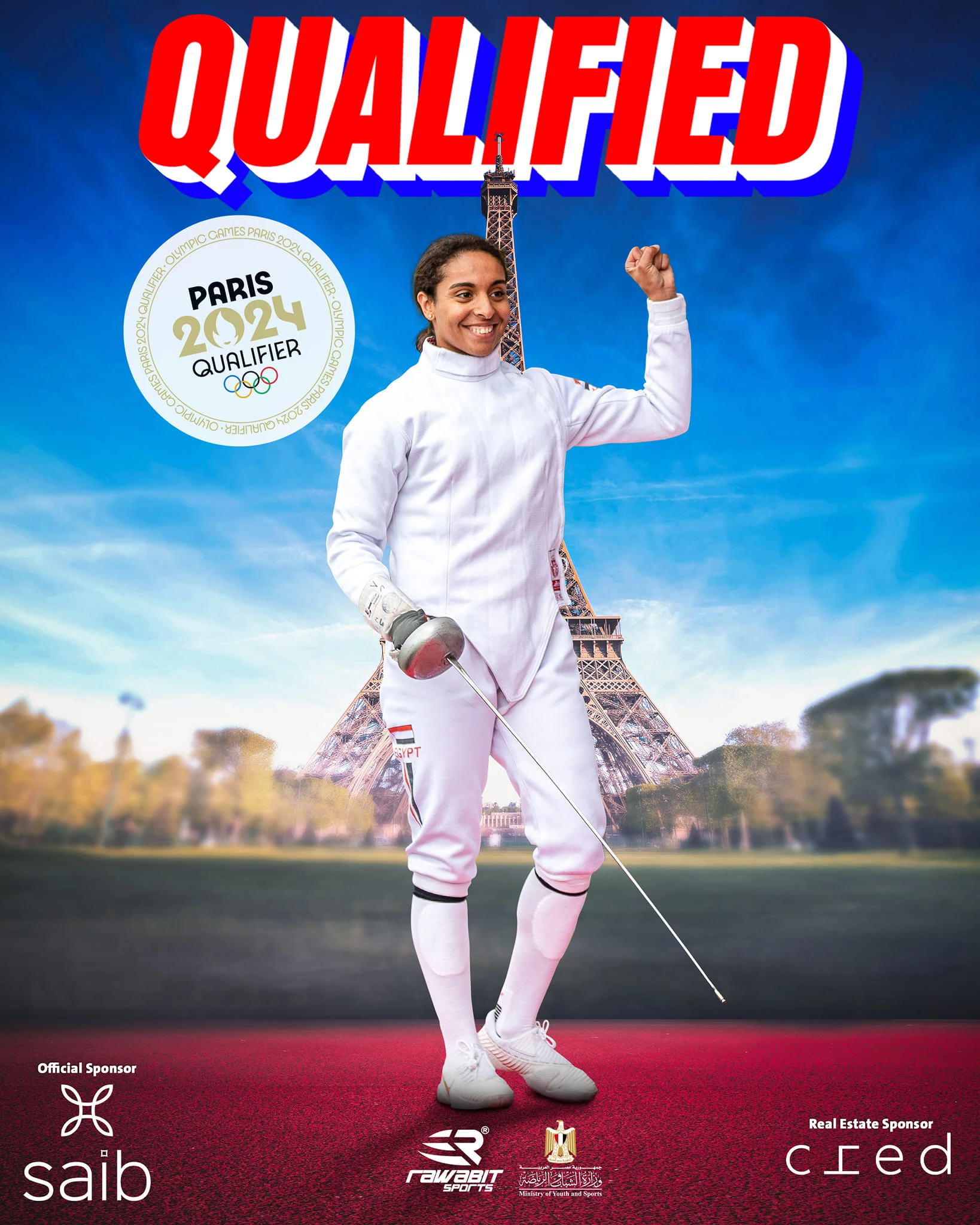 Fast forward to Paris 2024.... Salmi Ayman qualifies for the 2024 Paris Olympics in modern pentathlon by Olympic classification