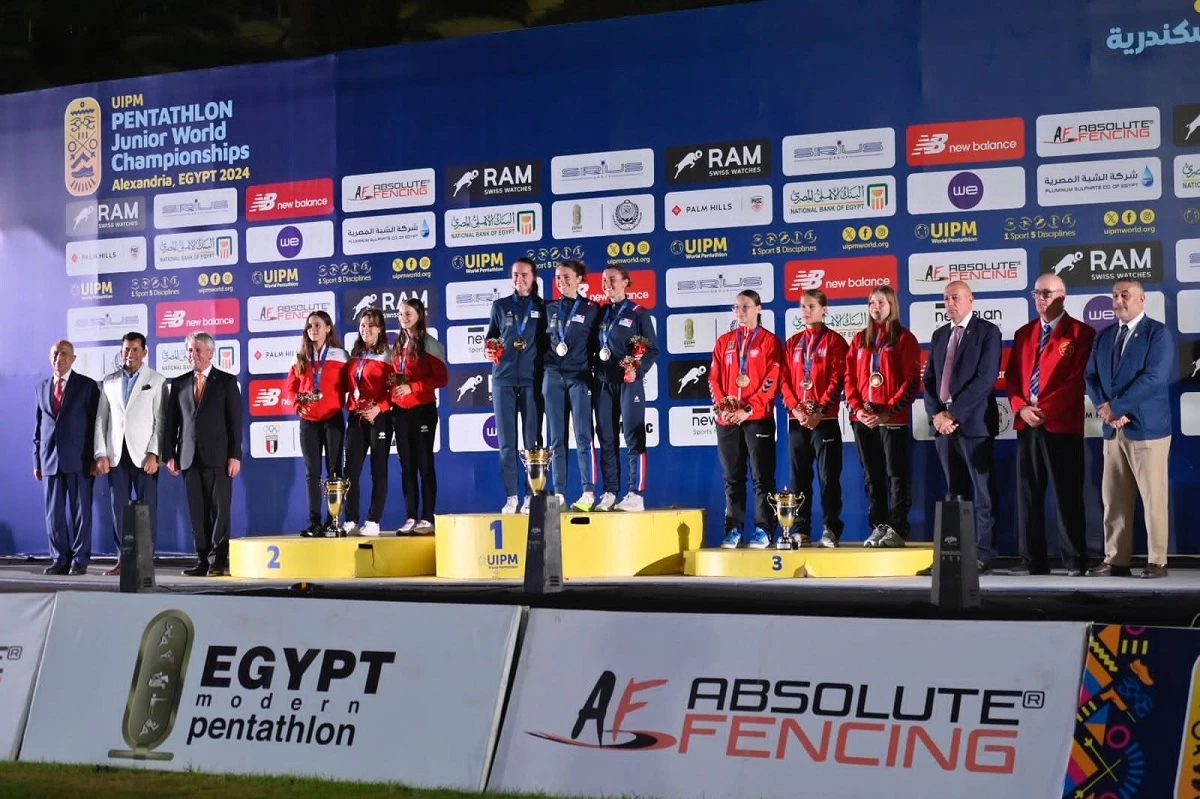 His Excellency Professor Dr. Ismail Abdel Ghaffar, President of the Academy, and Dr. Ashraf Sobhi, Minister of Youth and Sports, witnessed the distribution of medals for the World Junior Modern Pentathlon Championship, which was held on the stadiums The Arab Academy for Science, Technology and Maritime Transport in Alexandria during the period (25-30) June 202416