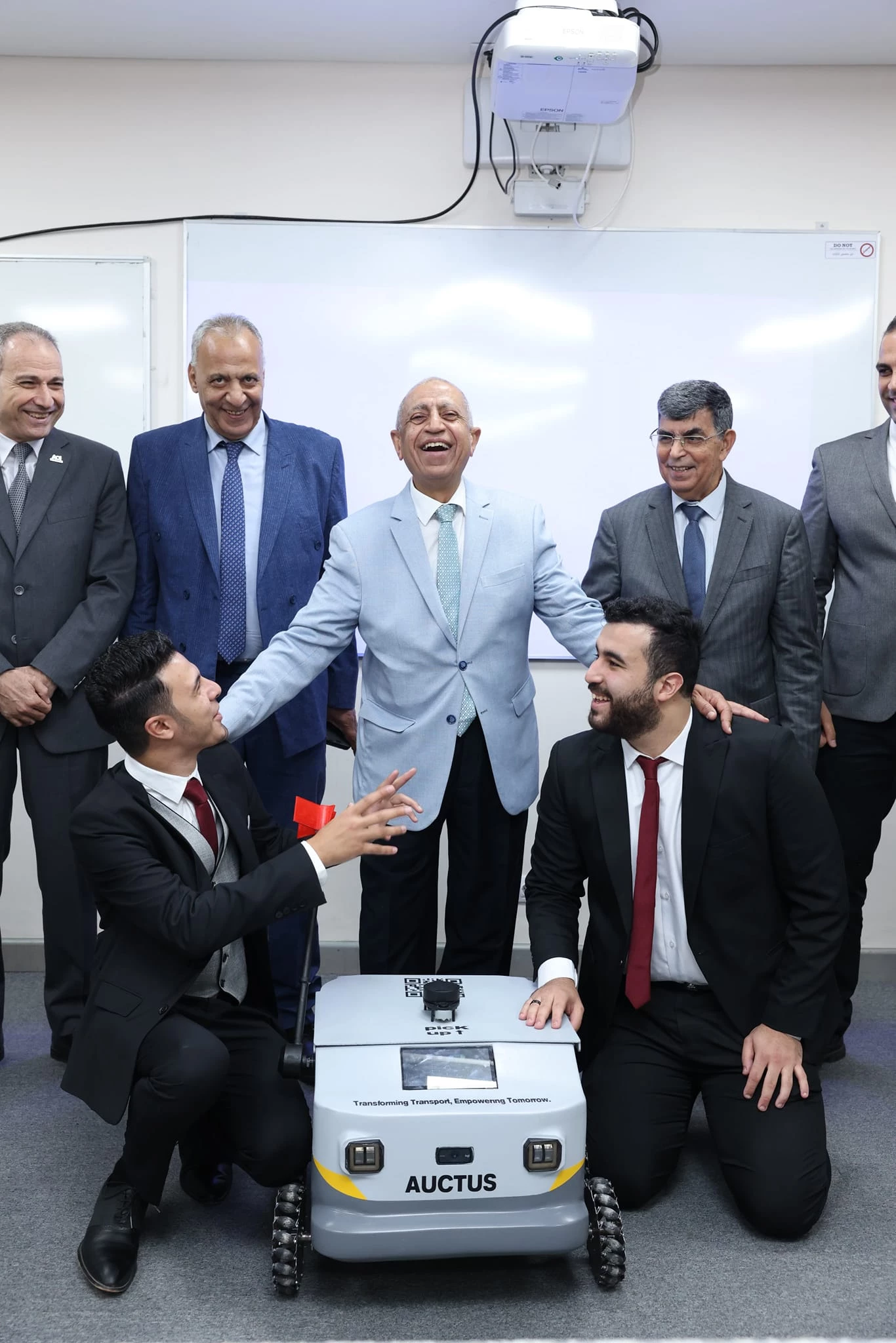 AASTMT President Inspects Graduation Projects of the College of Artificial Intelligence Students in Alamein3