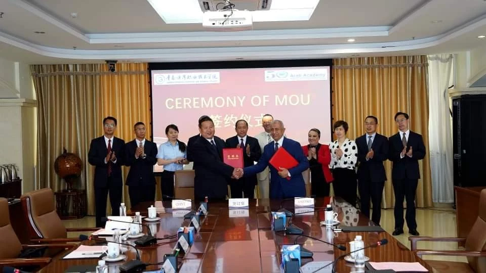 Signing of a Joint Cooperation Agreement to Implement the First Technical Diploma in Port Logistics, Maintenance, and Operation of Port Equipment, in Collaboration Between Port Training Institute and Qingdao Harbour Vocational & Technical College.3
