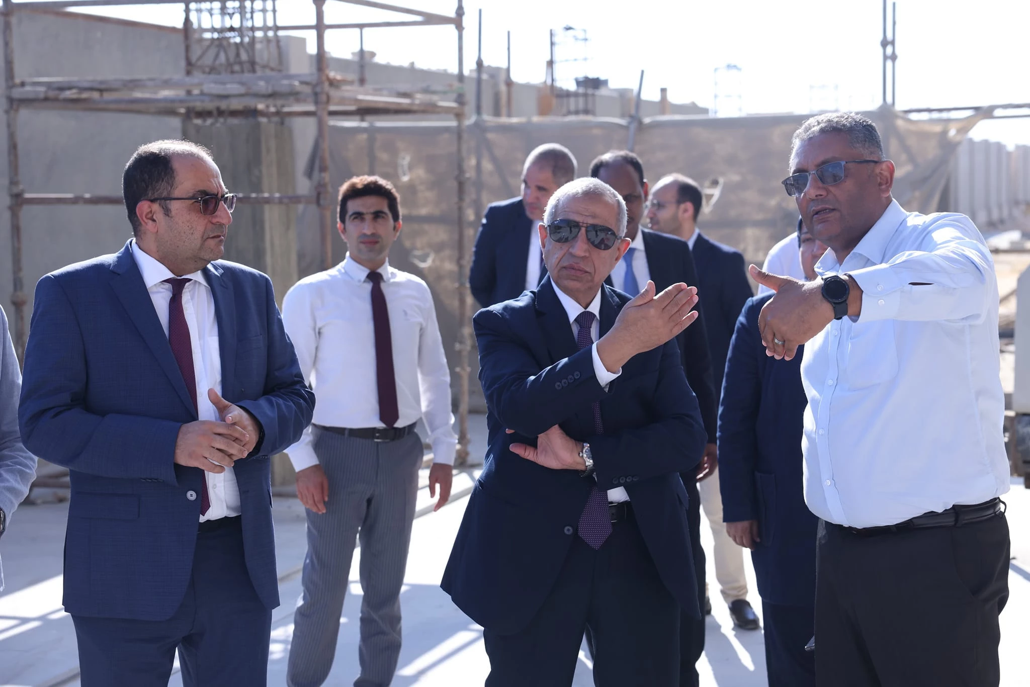 Professor Dr. Ismail Abdel Ghaffar Inspects the Progress of Work at the New Facilities of the Academy's Alamein Branch