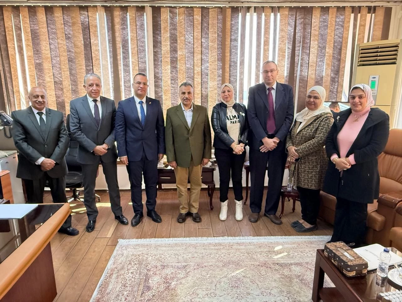 Dean of Port Training Institute and Maritime Research and Consultation, accompanied by a delegation from the institute, visits the Port Said Container and Cargo Handling Company3