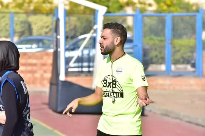 Mohamed Abdel-Fattah; a Student of the College of Fisheries and Aquaculture Technology, participated in refereeing the first part of the General League 3x3 Basketball Championship3