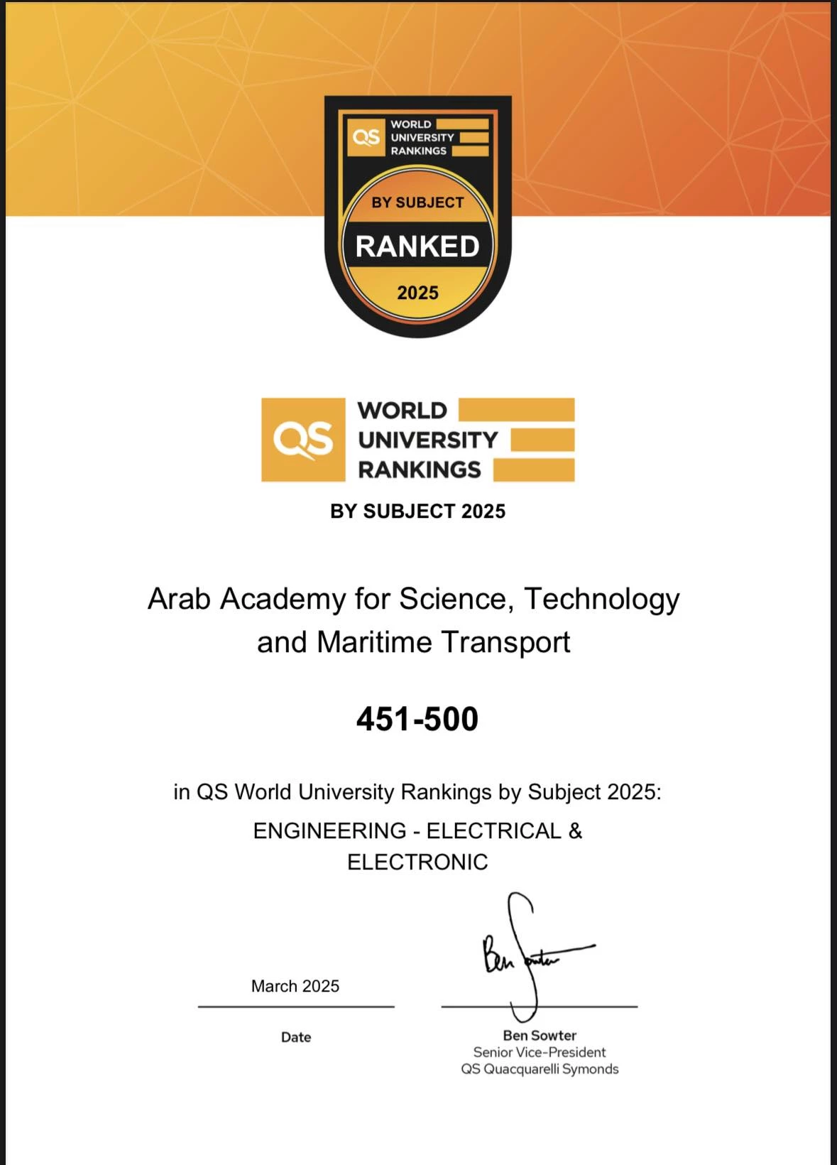 qs ranking
