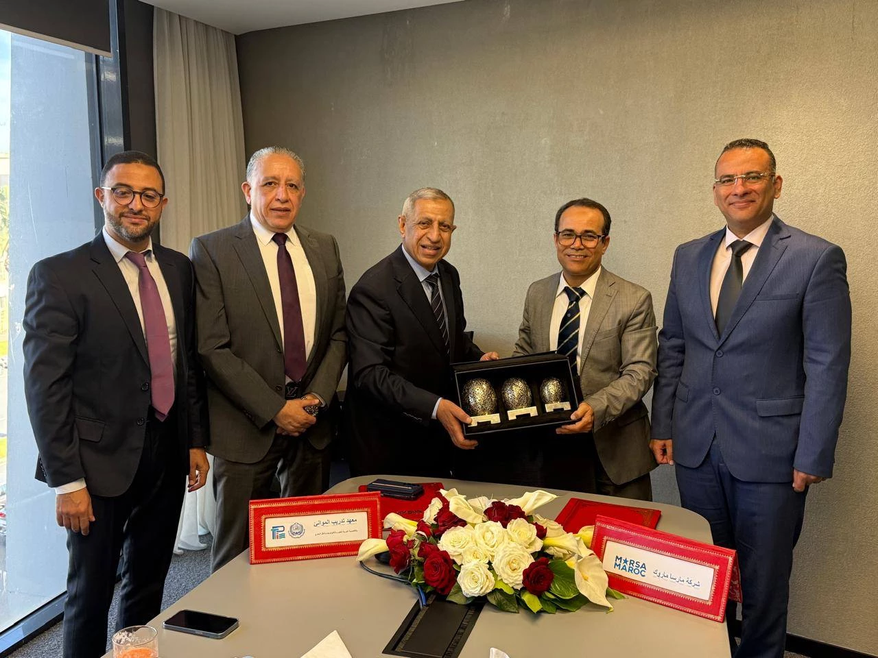 President of the Arab Academy for Science, Technology and Maritime Transport Visits Marsa Maroc company in Morocco to Strengthen Cooperation in Training and Consulting3