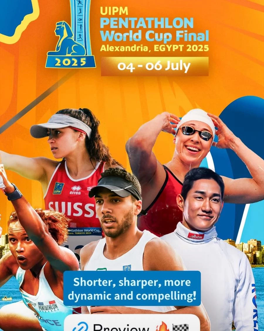 The 2025 Modern Pentathlon World Cup Final and the World Relay Championship will take place from July 4 to 6, 2025, at the Academy's main headquarters in Abu Qir, Alexandria.